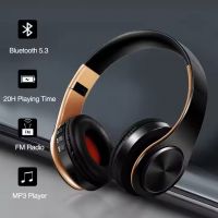 HIFI stereo Bluetooth earphones, music earphones with SD card support, with FM function and microphone, suitable for Xiaomi, Apple and Samsung mobile phones and tablets.