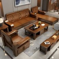 Solid Wood Living Room Sofa Set From China