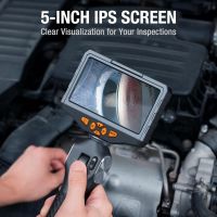 Two-Way Articulating Borescope with Light, Teslong TD500 5-inch IPS Endoscope Inspection Camera with Articulation Head, Automotive Mechanics Fiber Optic Scope-0.33inch From China