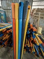 Best Well Straight PVC Coated Wooden Broom Handle Mop Stick in China Wooden Broom Handle