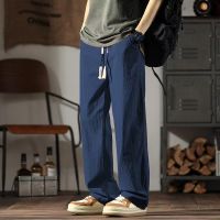 American-style sweatpants, autumn/winter casual loose straight-leg wide-leg pants