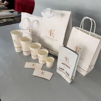 Portable Disposable Cup Holder Carrier Bags Wholesale Packaging for 2-4 Takeaway Coffee Cups
