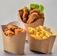 Wholesales Customized Logo Printing French Fries Potato Chips Fried Chicken Packaging Box