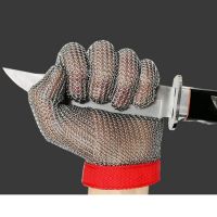 DDDSAFETY OEM BSCI wrist wrap Highest Level Cut Resistant Stainless Steel Metal Mesh Chain mesh Meat Cutting Food Processing Knife ÃÂ Butcher Glove