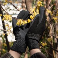 DDsafety export 77+countries Kids Gardening Gloves Custom Logo Breathable Polyester Seemless knitted with Latex Sandy Finish Coating Gloves CE/ISO standards