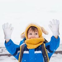 DDsafety 77+countries Natural Acrylic/polyester string knitted Kids Gardening 10 gauge with 2 threads Napping liner Glove