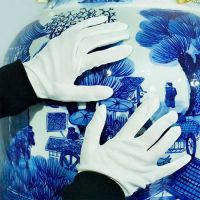 DDsafety OEM products for industrial Premium 100% Cotton Inspection Elastic Cuff Breathable Work Ideal for Assembly & Delicate Handling Gloves