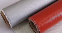 Fire proof and water proof Silicone coated fiebrglass cloth From China