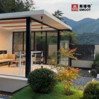 Villa, courtyard, aluminum pavilion