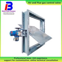 Industrial boiler piping equipment and accessories, flue gas dust collection baffle valve, flue gas desulfurization sliding type plug valve, Rotork electric actuator