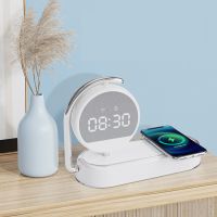 3 in 1 wireless charger with Creative clock & night light From China