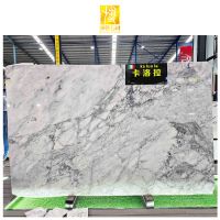 BOTON STONE Factory Price Natural Stone Kitchen White Countertop Tiles Carola Marble Wall Slab