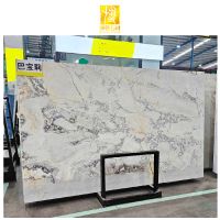 BOTON STONE Wholesale Price Natural Stone Polished Modern Flooring Tiles Dover White Marble Wall Slab