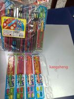 sword toys and bubble gum