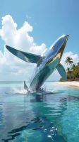 Whale sculpture
