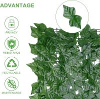 Faux Ivy Privacy Fence Screen 300x100cm &acirc; UV-protected leaf panels for garden, balcony, patio, fence &amp; outdoor d&Atilde;&copy;cor. Adds greenery &amp; privacy.