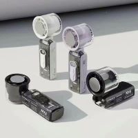 USB Handheld Mini Fan Foldable Portable Neck Hanging Fans 5 Speed USB Rechargeable Fan with Phone Stand and Display Screen From China