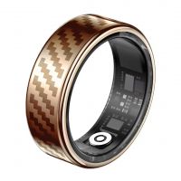 Stainless Steel Smart Ring Heart Rate Blood Oxygen Sleeping Monitoring Multi Sport Modes
