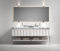 lamoo Hot selling Plywood Bathroom Vanities Cabinet with Bathroom Mirror Cabinet