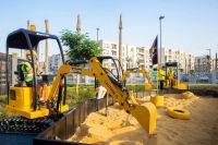 China supplier factory direct supply vekain coin operated remote control yellow hydraulic mini electric playground large amusement park equipment children electric excavator