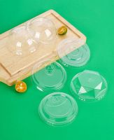 90mm Diameter PET Cup Lids - Disposable Transparent Thickened Lids for Bubble Tea, Coffee &amp; Juice Cups