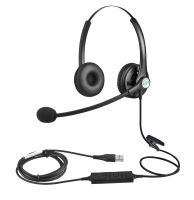 A26 USB Wired Dual Over-Ear headphone
