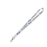 Embroidery Key Chain Badge Reel Holder Card ID High Quality Custom Neck Strap Fashion Double Hook Lanyard