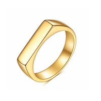 Fashion Minimalist Style Stainless Steel Ring Casual Business Plain Circle Couple Ring