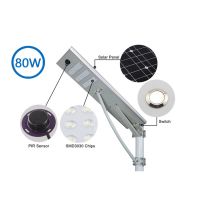 80W all in one solar street light From China