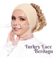 Inner Hijab Chin Covers Adjustable Tie With Scrunchies From Indonesia