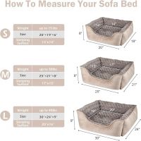 Rectangle Dog Bed for Large Medium Small Dogs