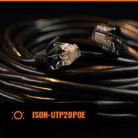 Ready-made outdoor cable for IP cameras 5 meters with POE, audio, zoom, PTZ support ISON-UTP5POE