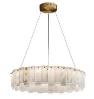 Spanish marble living room chandelier, high-end and light luxury villa, post-modern and simple study, bedroom and dining room chandelier