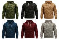 Custom Wholesale Camo Style New Hoodies for Men and Women with Logo Printing and OEM Service From Pakistan