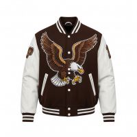 Unique Style Winter High Quality OEM Bomber European US Sizes Customized Plus Size 1.5mm Thickened Lambskin Men Genuine Leather Jackets