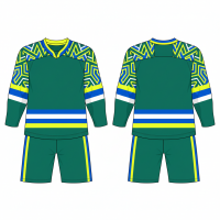 Custom Ice Hockey Jersey and Pants Set Breathable Material with Reinforced Stitching Perfect for Competitive Matches From Pakistan