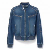 Mens Olive Green Field Jacket Bomber Style Quilted Shoulder Casual Outerwear From Pakistan