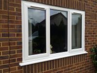 Aluminum windows with trickle vents