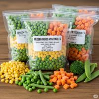 Peas, Corn, Baby Corn, Mix Veg, Broccoli, Carrots