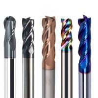 Carbide Flat End Mill for Hardened Steel, HRC55 / HRC60 / HRC65, CNC Milling Cutter