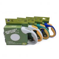 60Â° Tangle-Free Retractable Dog Leash | 16 ft Strong Nylon Tape | One-Handed Brake, Pause, Lock
