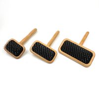 wooden slicker brush for pet, all in 1 slicker brush  From China