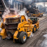 Industrial Slag Pot Carrier Vehicle for Steel Plant Molten Slag Handling Equipment