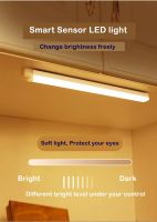 LED wireless sensor magnetic light, rechargeable sensor light, with three-color adjustment, suitable for bedroom, living room, kitchen, and other places (1 piece, rectangular)