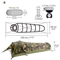 Camouflage Waterproof Coated Polyester Cross Aluminum Rod Design Outdoor Camping Tunnel Tent From China