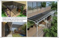 Customized Size Canopy Solid Polycarbonate And Aluminum Carport Parking Car System pergoal