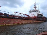 Oil tanker ship for scrap or metal recycling