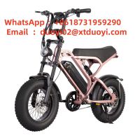China Factory 1000w/750w Electric Motorcycle for Adults Front &amp; Rear Shock Absorption 48v Electric Moped with 500w Motor Power From USA