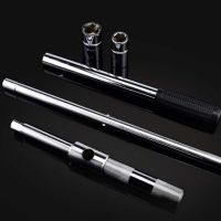 Telescopic Folding Cross Lug Wrench - Extendable Detachable Tire Iron Tool Kit for Car Truck Vehicle Tire Change and Emergency Repair