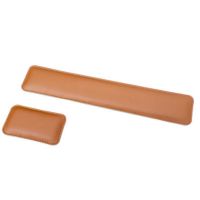 Leather Mouse Wrist Rest, Keyboard Wrist Support with Memory Foam, Ergonomic Desk Pad for Office (Double-Sided Leather) From China